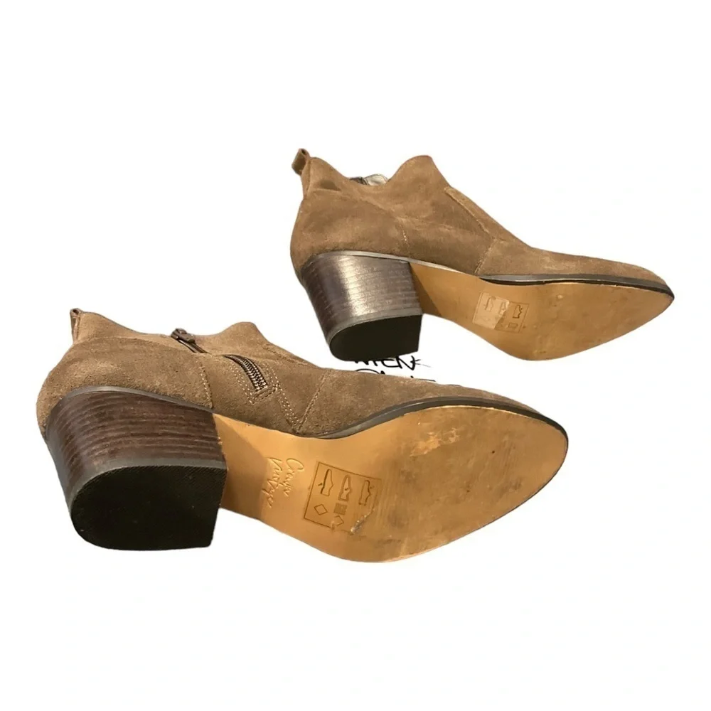 Crown Vintage Brown Suede Ankle Boots 8